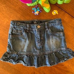 Levis girls blue jean skirt
